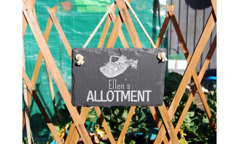 Personalised Allotment Slate Garden Sign